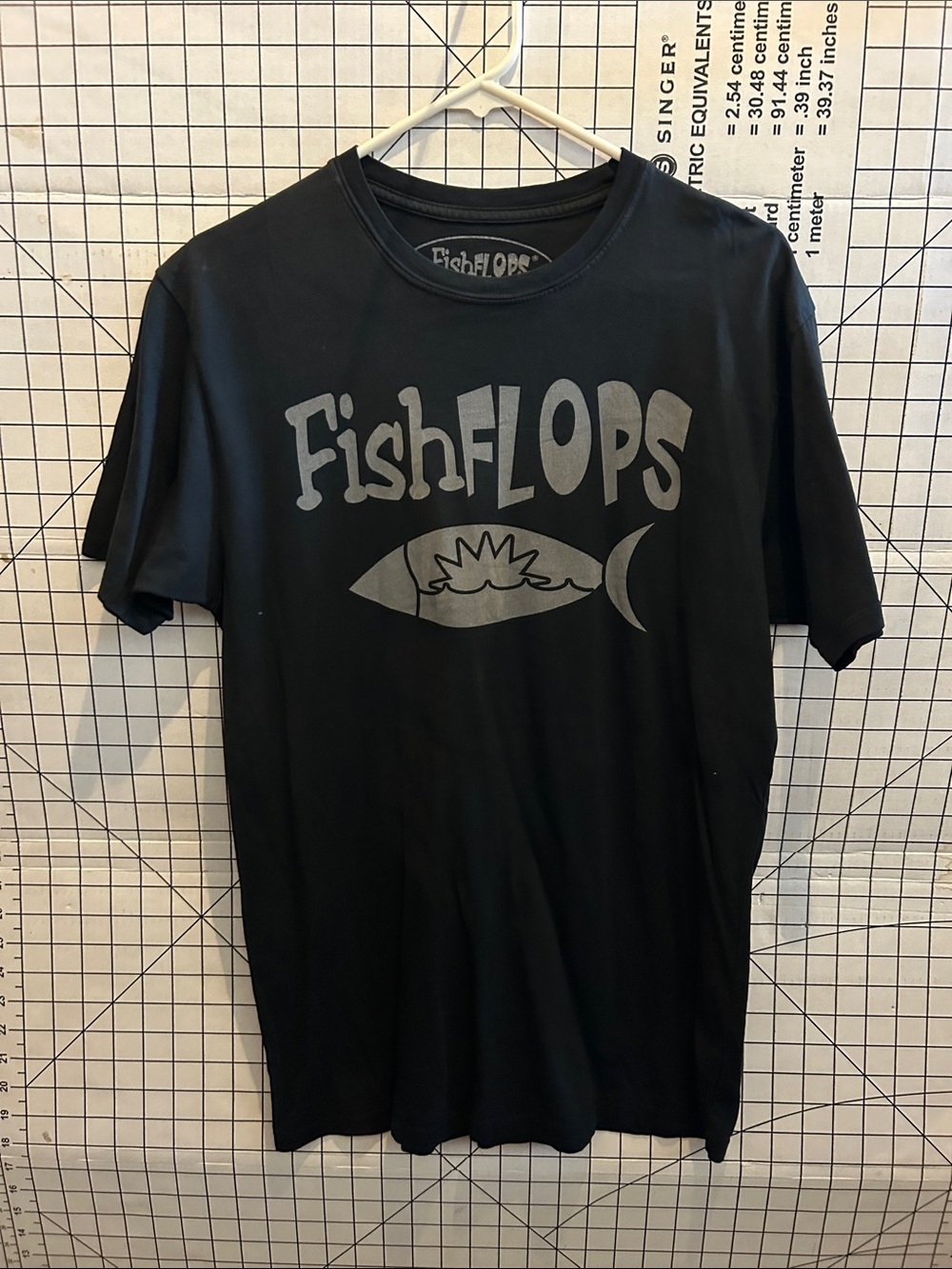 Fish Flops Black Logo Fish T-Shirt